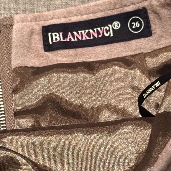 BLANKNYC Women's Suede Midnight Toker Brown Lined Mini Skirt Size 26 - Picture 6 of 11